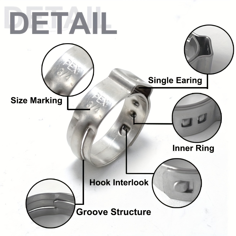 Clamps for online pex tubing