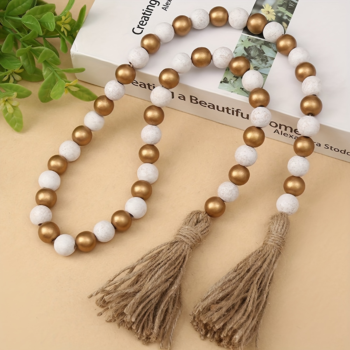 

39.4" Wooden Tassels - Diy Decor, Wood For Trays And Accents