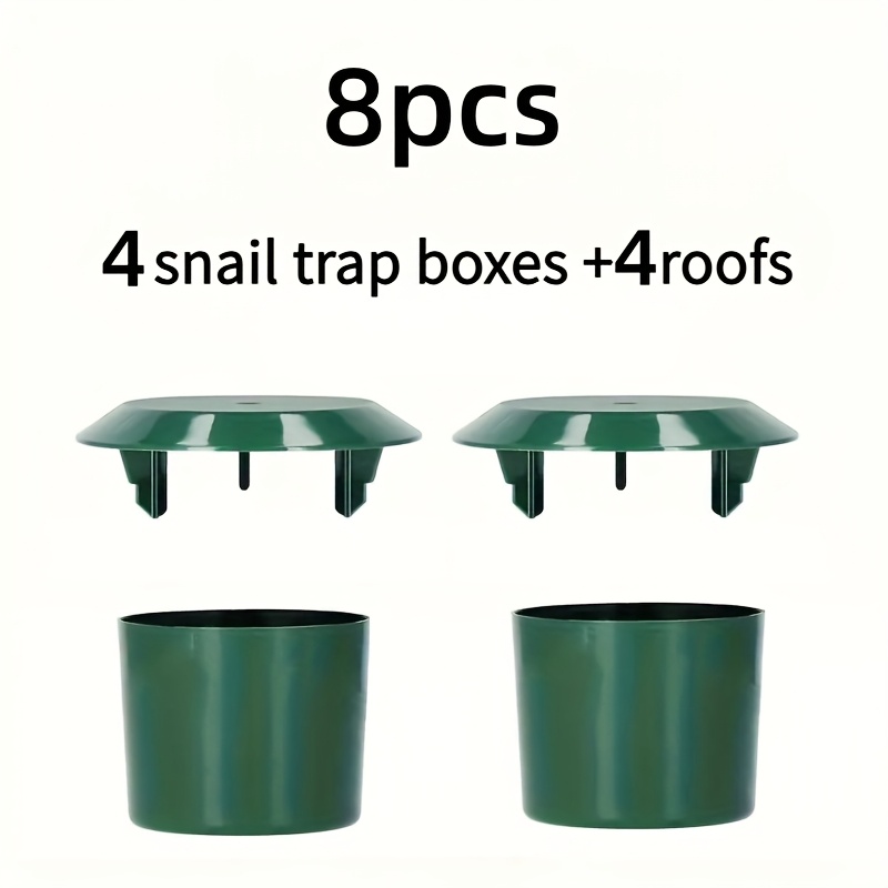 8pcs Snail Trap Set, High-quality Reusable , Slug And Garden Pest Traps, Durable Protecting Vegetables And Flowers, Suitable For Courtyard, Garden And Outdoor Use