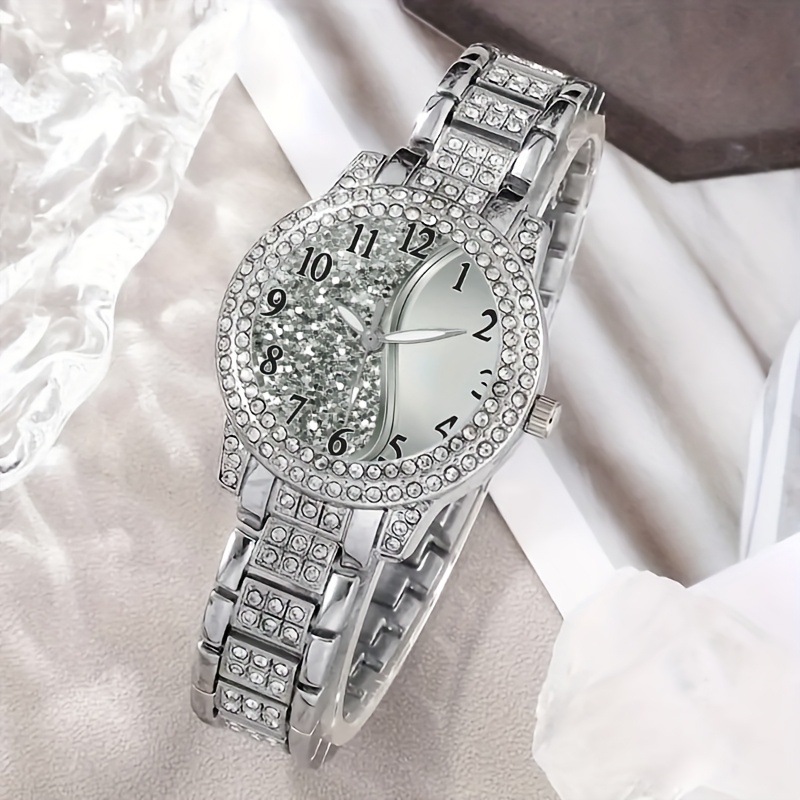 Image of 1pc Women's Quartz Watch. Decorative Dial Fashion Wristwatch. Suitable As Birthday Gifts And For Parties. Suitable For Ladies And Students