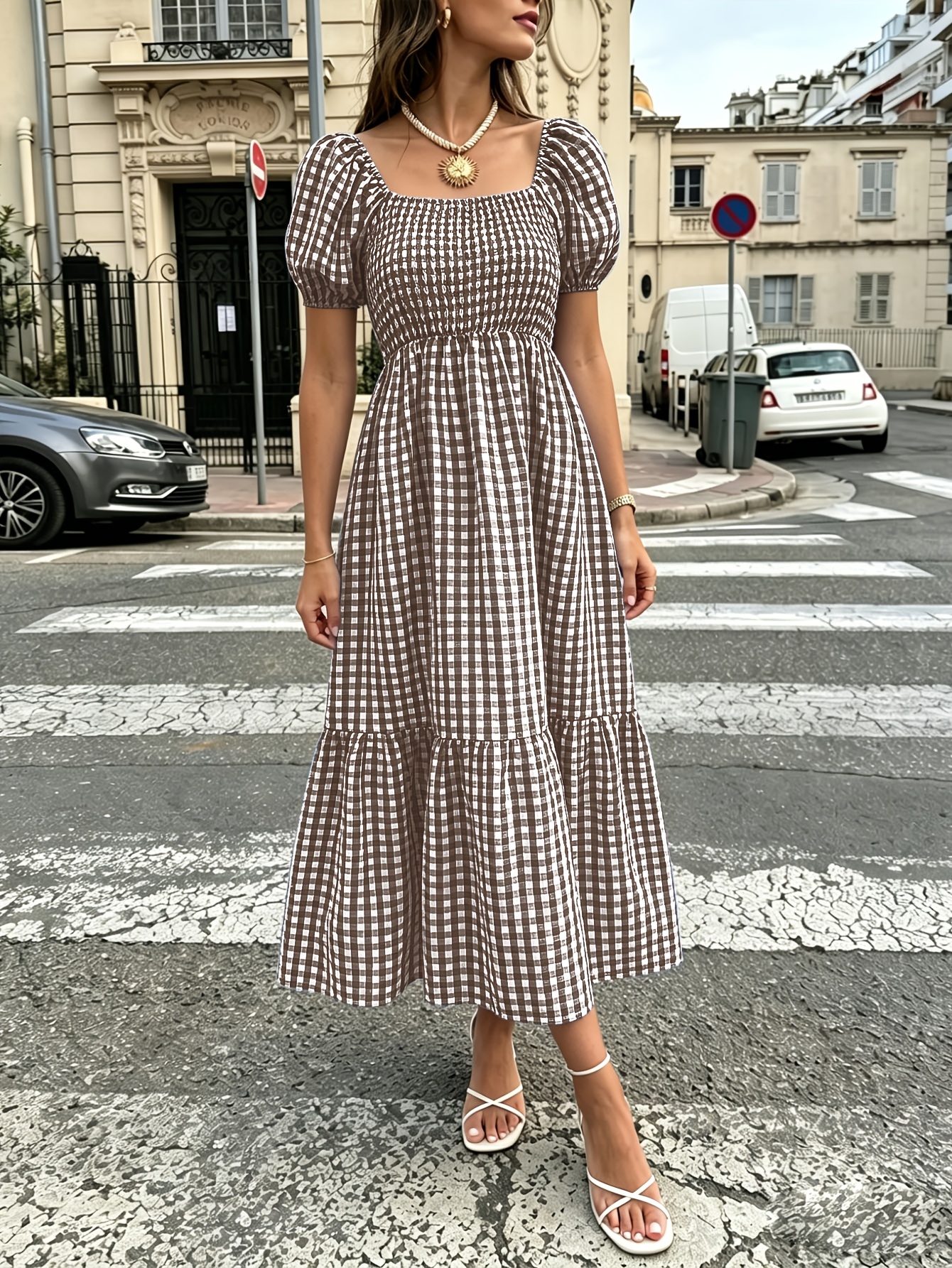 green cottagecore dress