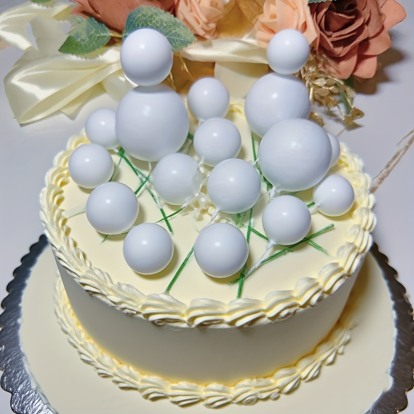 32pcs cake topper decorations   wedding parties christmas holiday parties birthday cupcakes cake decorating balls