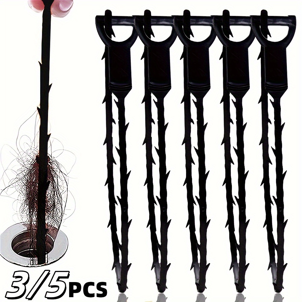 

3/5pcs/set Black Sewer Dredging Hook Hair Hook