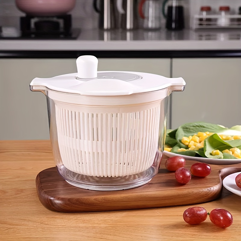 

Salad Dryer, Vegetable And Fruit Strainer Colander Basket, Kitchen Tools, Salad Tools, Salad Drain Basket, Lettuce And Cabbage Drain Basket