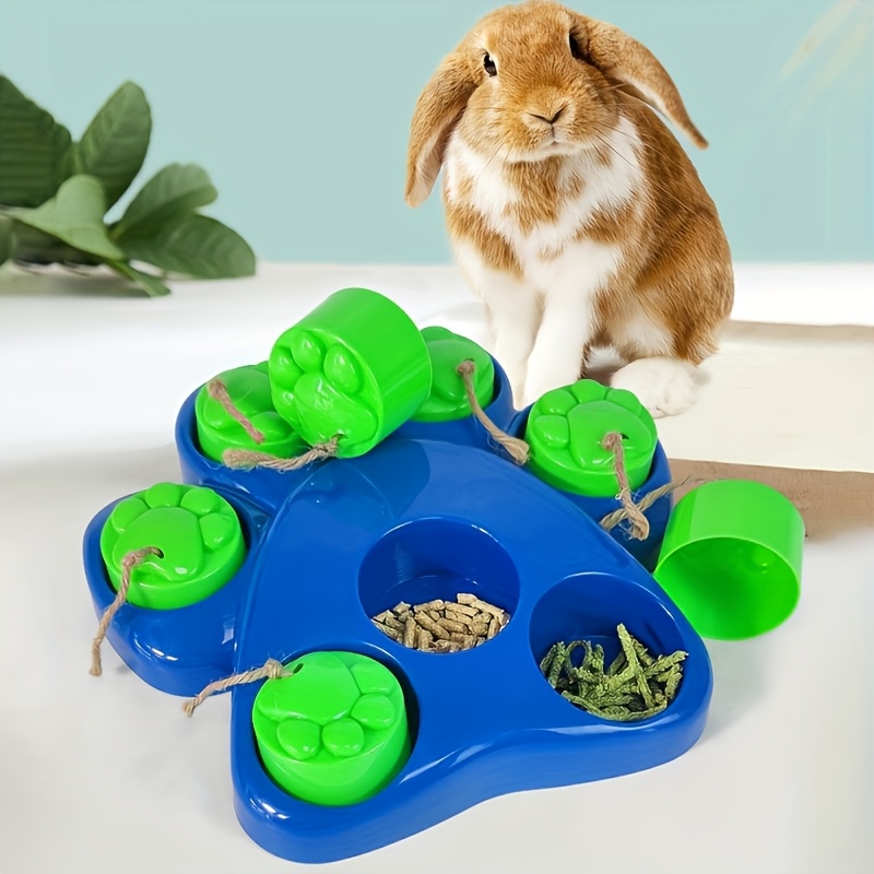 

Interactive Puzzle Tool For Pets: Rabbit's Food Guessing Game - Promotes Slow Eating And Interactive Fun, From Engineering Plastics.