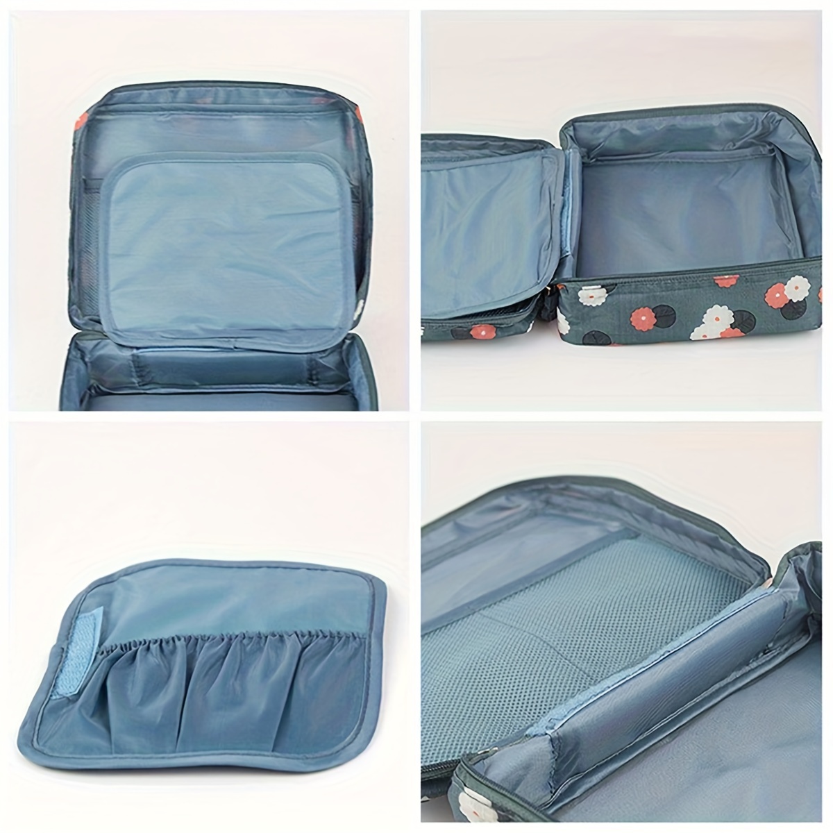 Large Capacity Travel Makeup Bag - Storage Bag, Multi Compartment Storage Bag for Cosmetics And Toiletries - Ideal Choice for Vacation And Daily Use