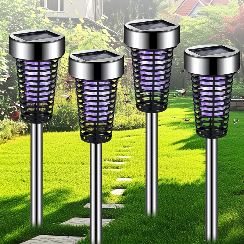 

safe" Solar-powered Bug Zapper & Mosquito Killer Lamp - Cordless, Rechargeable Outdoor Trap For Patio And Garden Decor
