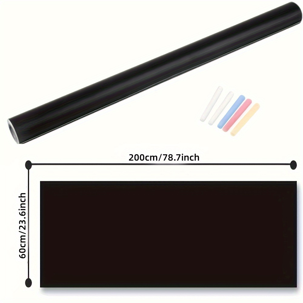 Chalkboard Wall Stickers Self-adhesive Removable Reusable Erase Chalkboard Wallpaper To Home Offices