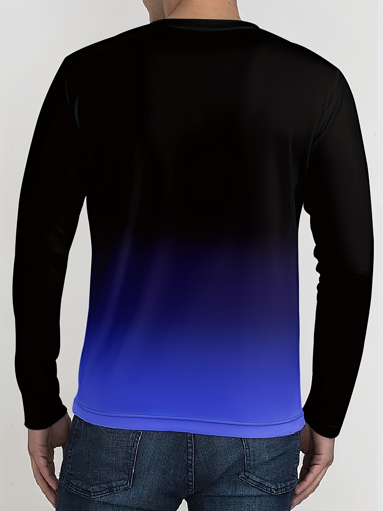 printed design not textured   mens printed long sleeve t shirt digital top mens standard size long sleeve