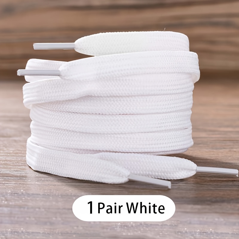 1 paar flache schnürsenkel für sneaker   farben, stoff-schnürsenkel, klassische weiche schuhbänder