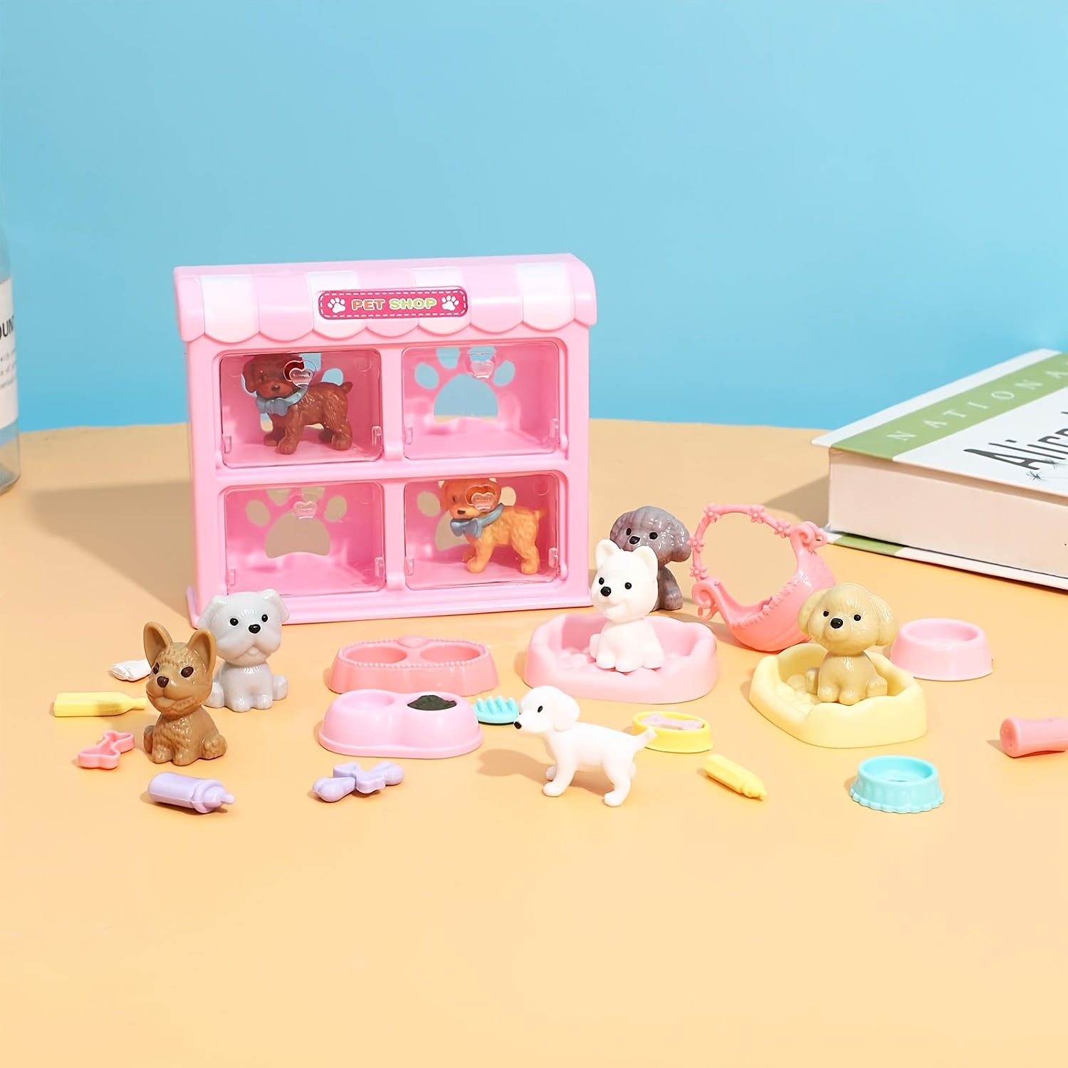 kids pretend grooming toy set feeding beauty stations accessories