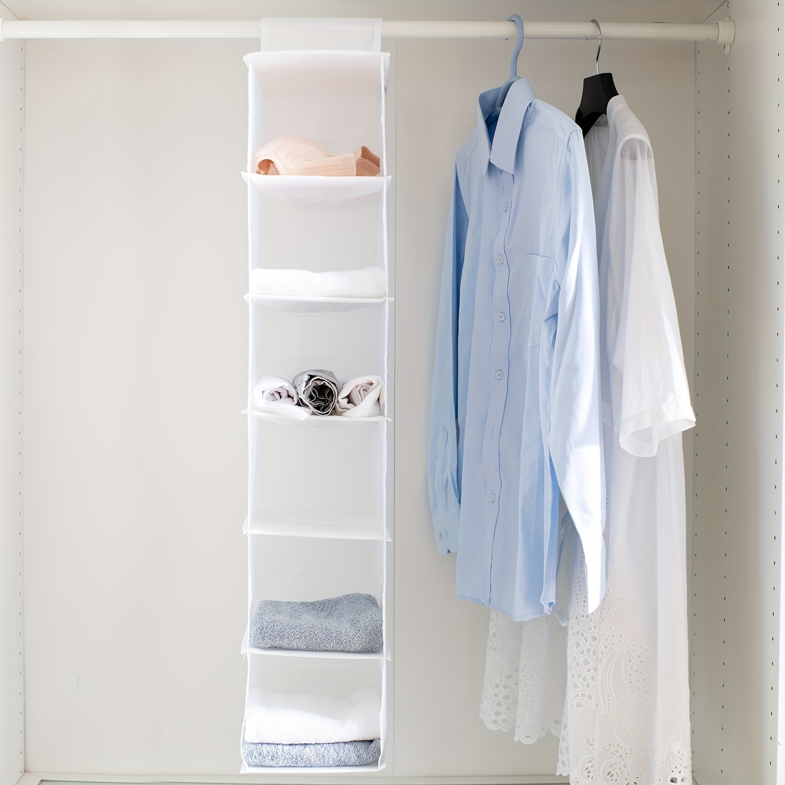 Twira Hängeschrank-Organizer – 6 Fächer, 3 Schubladen, 4 Seitentaschen, 120 Cm