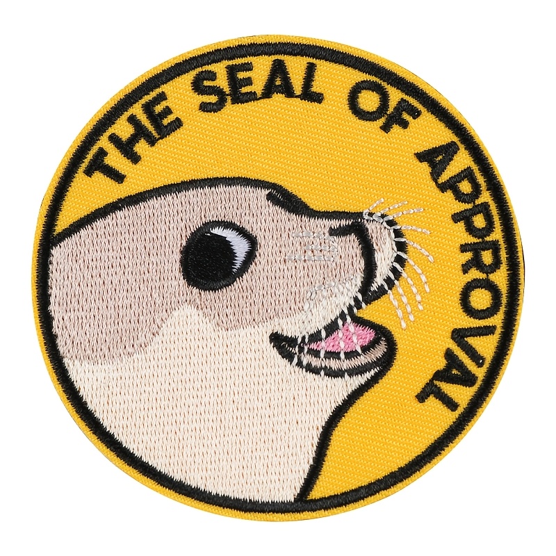 TEMU 1P Patch de de Qualité • Patch Mème Animal • Badge Vibes Positives • Patch à Repasser ou à Coudre • Patch Brodé PMA Drôle