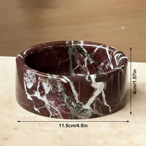 1 french luxury high end natural marble bowl artistic decorative bowl a versatile decorative bowl for dining rooms kitchens and bathroom vanities non food contact