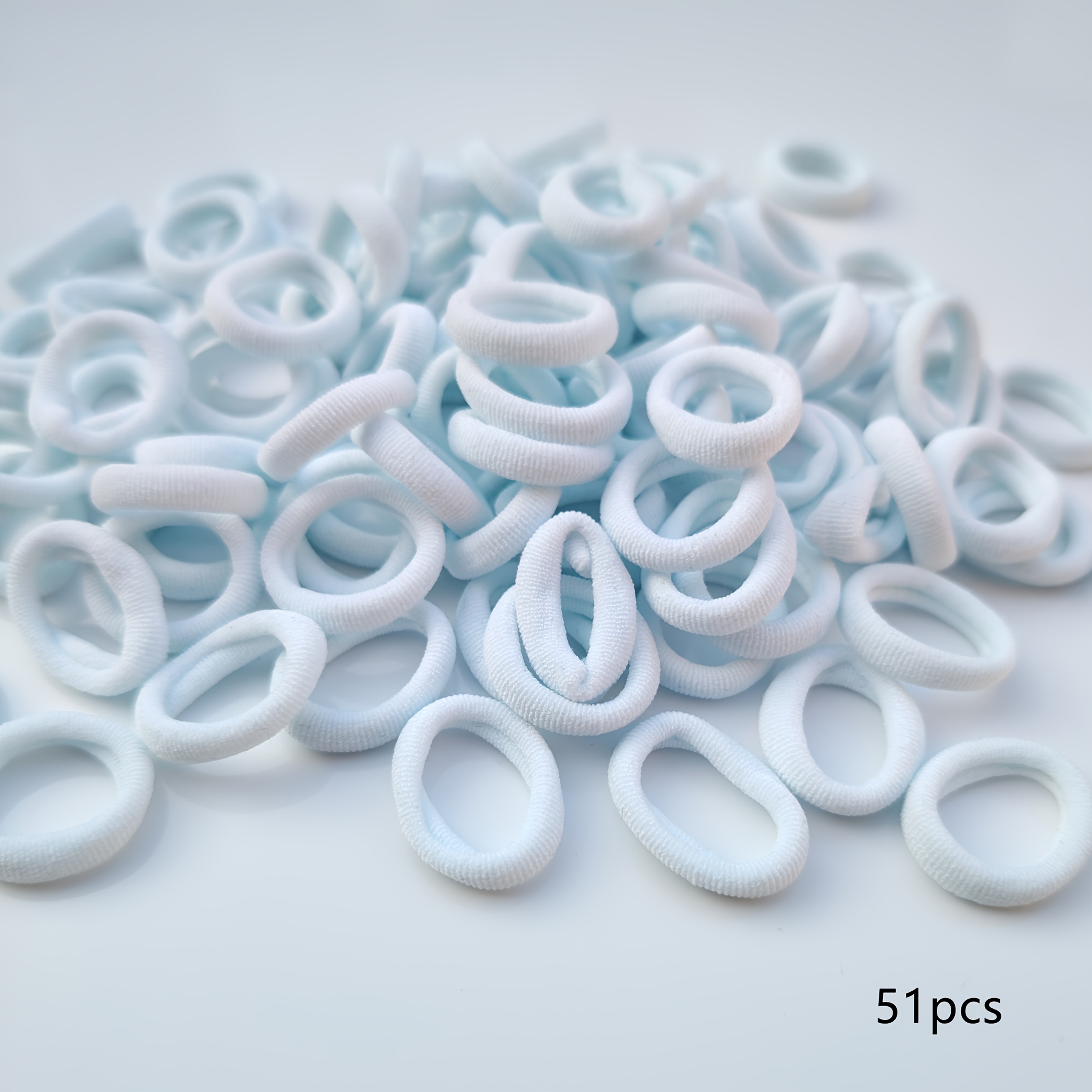 51/103pcs Thumb Mini Hair Ties