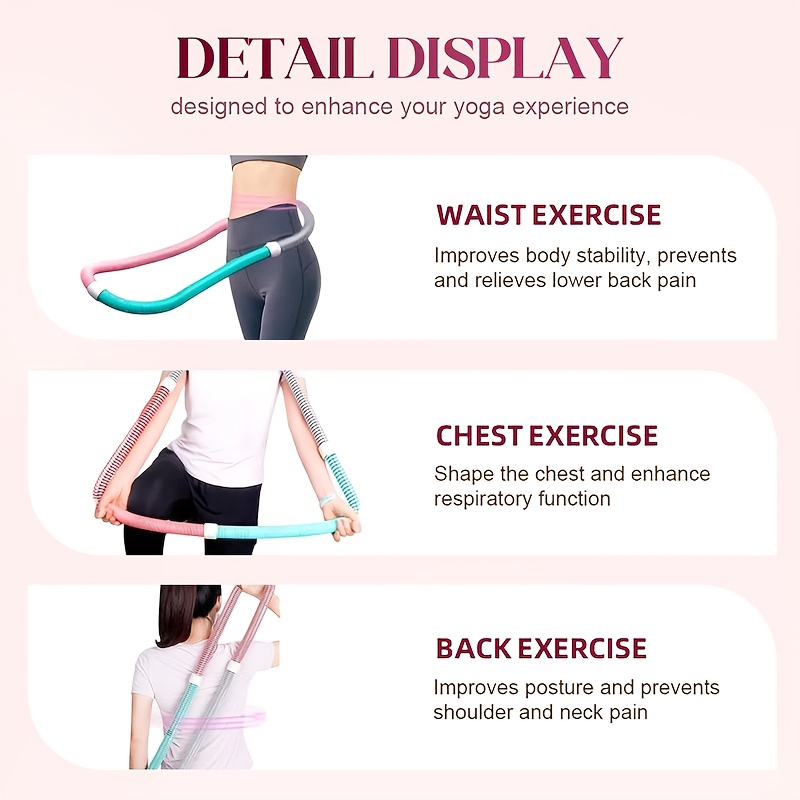 weighted   hula adjustable   bands for   back chest workouts home gym equipment for women men mixed colors workout accessories   durable construction Product details 1