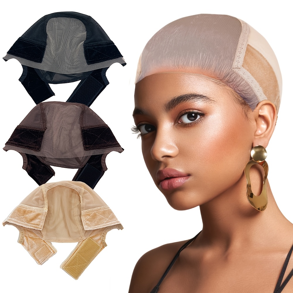 

1pc Adjustable Wig Grip Cap, 4x5 Transparent Non-slip Headband For Women, Comfortable Ear Design Wig Gripper For Wig Fit