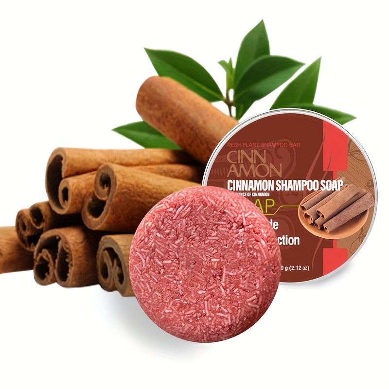 2.12oz, 60g Cinnamon Hand Shampoo Soap, Cinnamon Extract, Long Lasting Fragrance, Used For