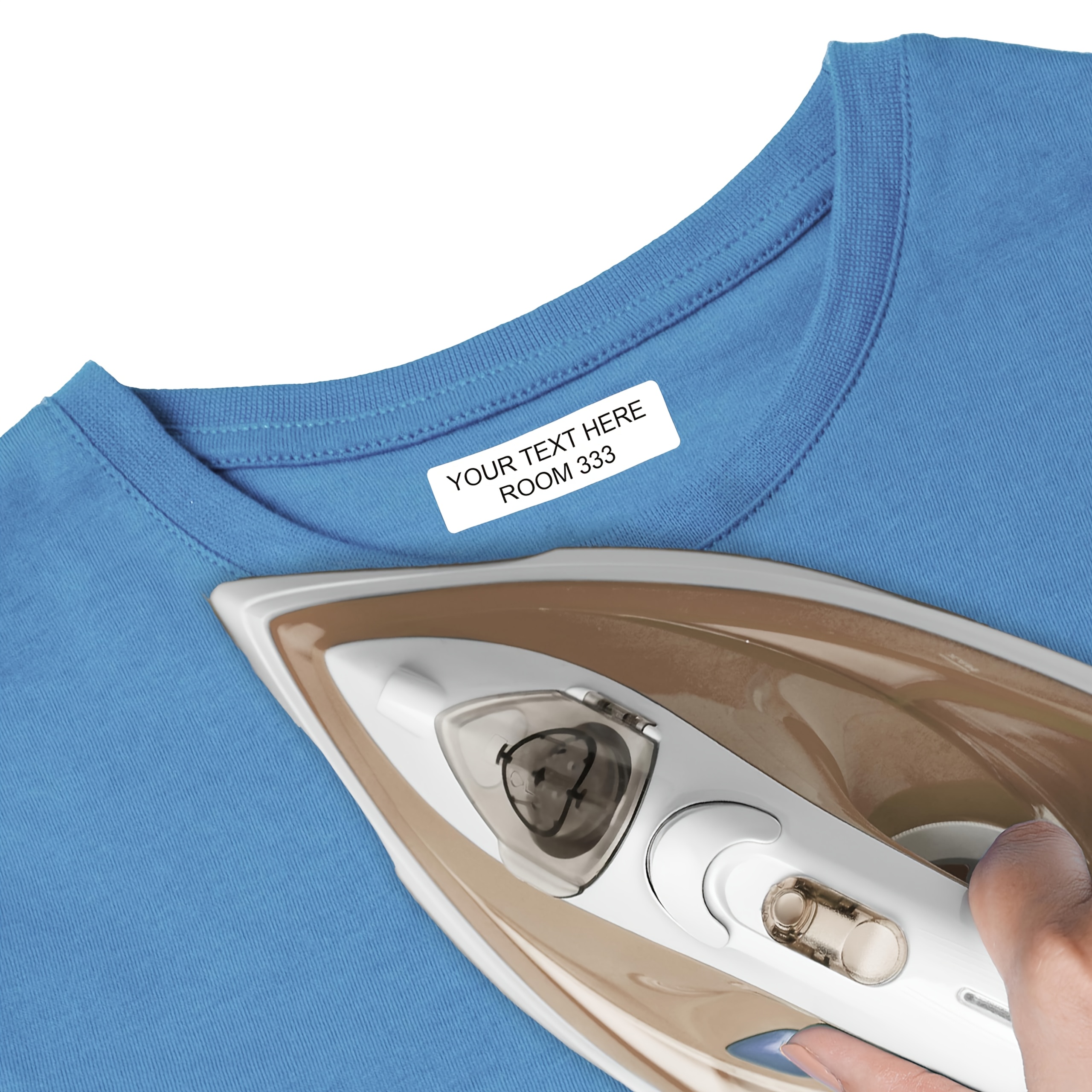personalisierte namensschilder für kleidung (100 etiketten) - personalisierte aufbügler-kleidungsetiketten für altenheime