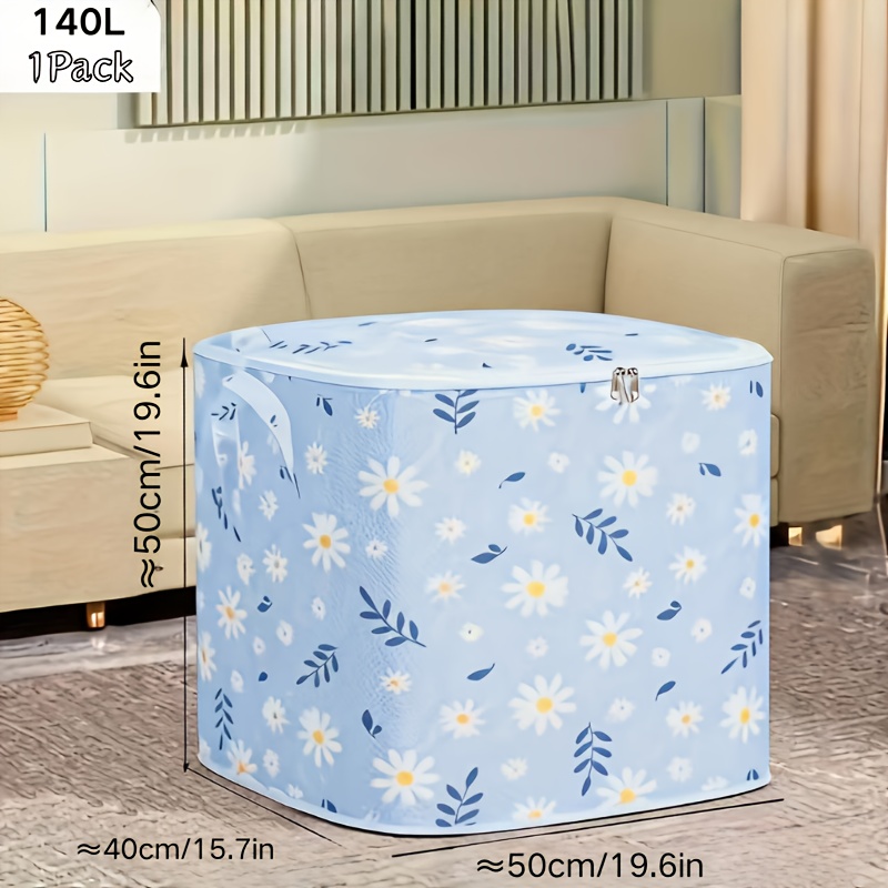 Image of Multi-functional Wardrobe Large Capacity Storage Box 140l Floor Storage Bag, Suitable For Storing Clothes, Pants, Quilts,, And Out-of-season Items