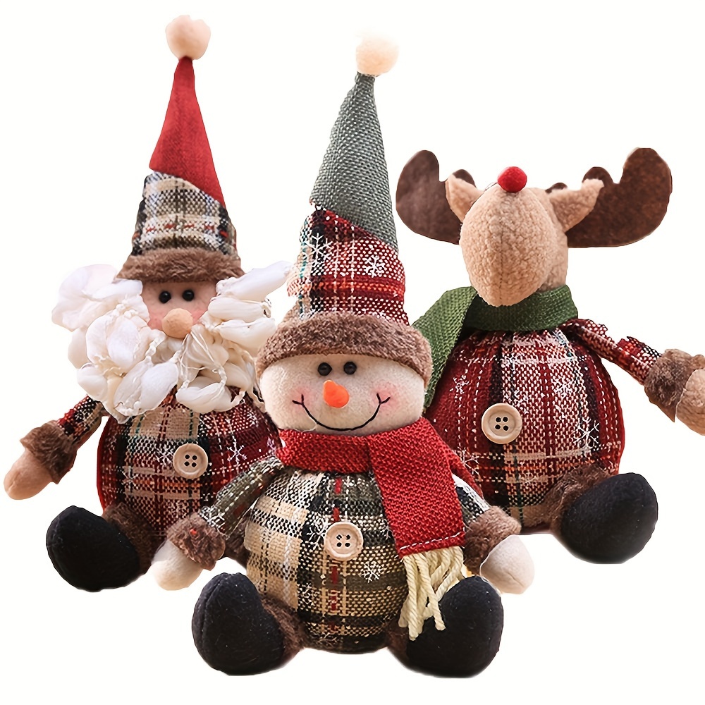 

[top-] 3pcs Christmas Ornament Set: , & Snowman - Decorations For & , , Christmas Decor