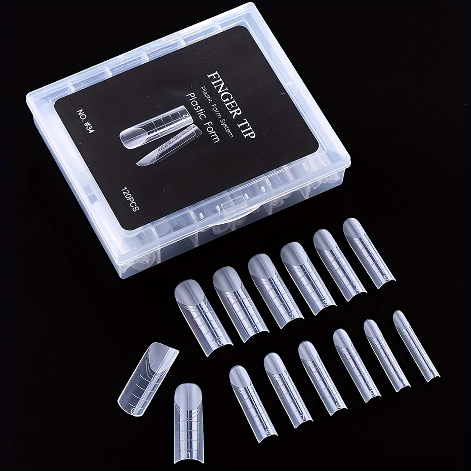 120pcs Toe Nail Forms - Ultra-thin Seamless Gel Nail Tips For Toenails - Builder Shaping Nail Forms For Extension - No-paper Modeling Gel Nail Forms #34