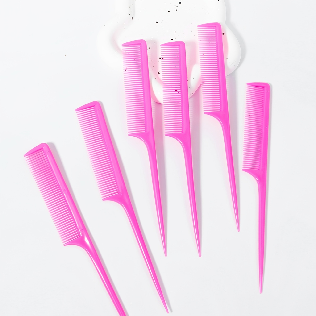 6pcs Professional Pointed Tail Hair Comb Set