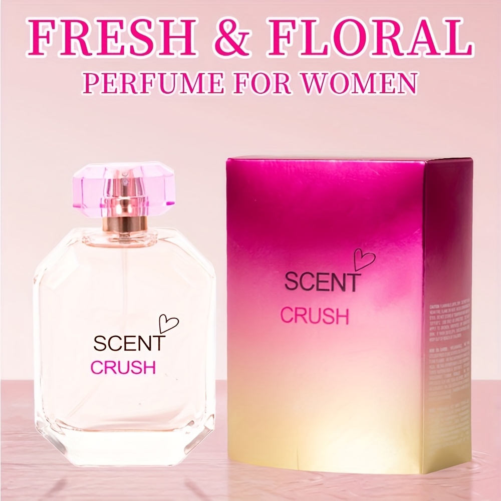 TEMU 3.4oz Women's Eau De Toilette Spray - Long-lasting Fragrance - Car Air Freshener - Contains Peony, Pink Pepper, And Flowers, Very Suitable For Dates, Daily Life, Parties, And Gifting.