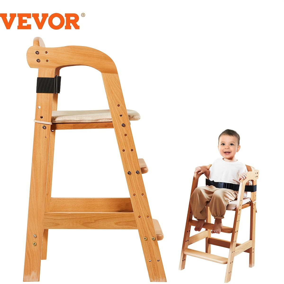 

Vevor Wooden For Babies & Toddlers, Feeding , Eat & , Portable Dining , Wood Toddler ,