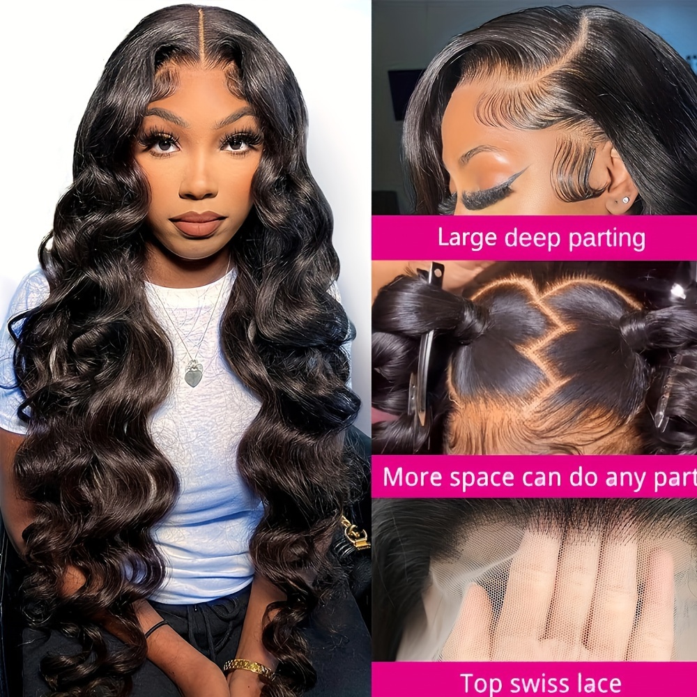 200 Density Body Wave 13x4 Hd Lace Front Wig Brazilian Temu