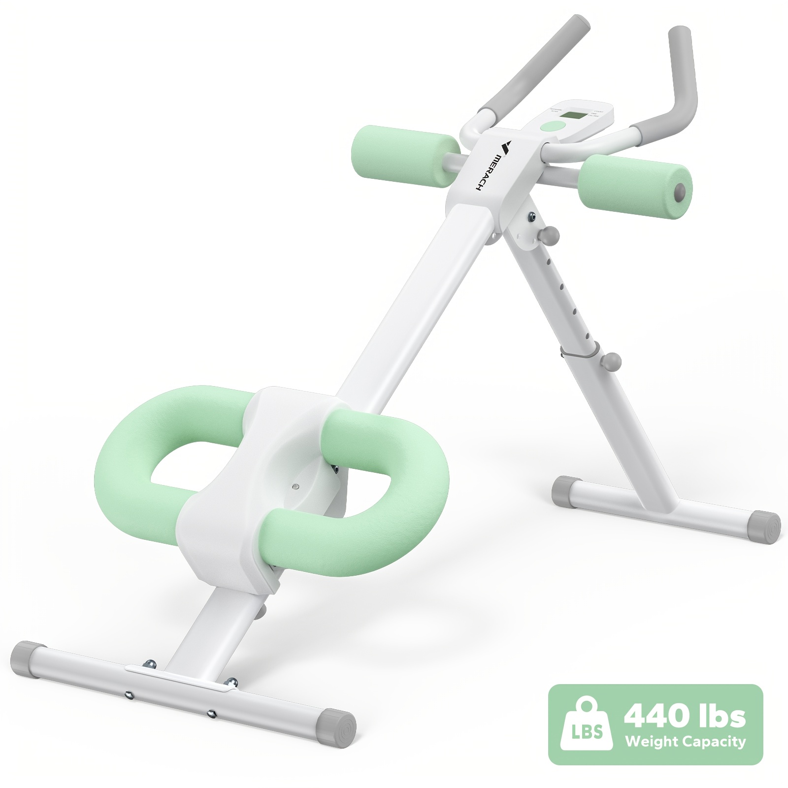 TEMU MERACH Machine Abdominale | Machine d'entraînement abdominale réglable pour entraînement des abdominaux à , pliable, protection des genoux,
