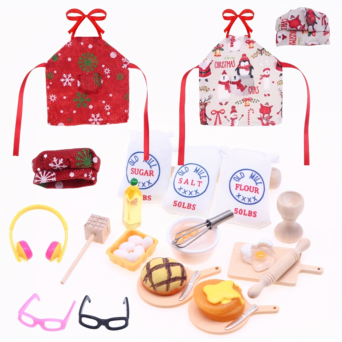 Melody Jane Puppenhaus-Zubehör – Bäckerei-Tabletts, Miniatur-Küchenzubehör, Maßstab 1:12