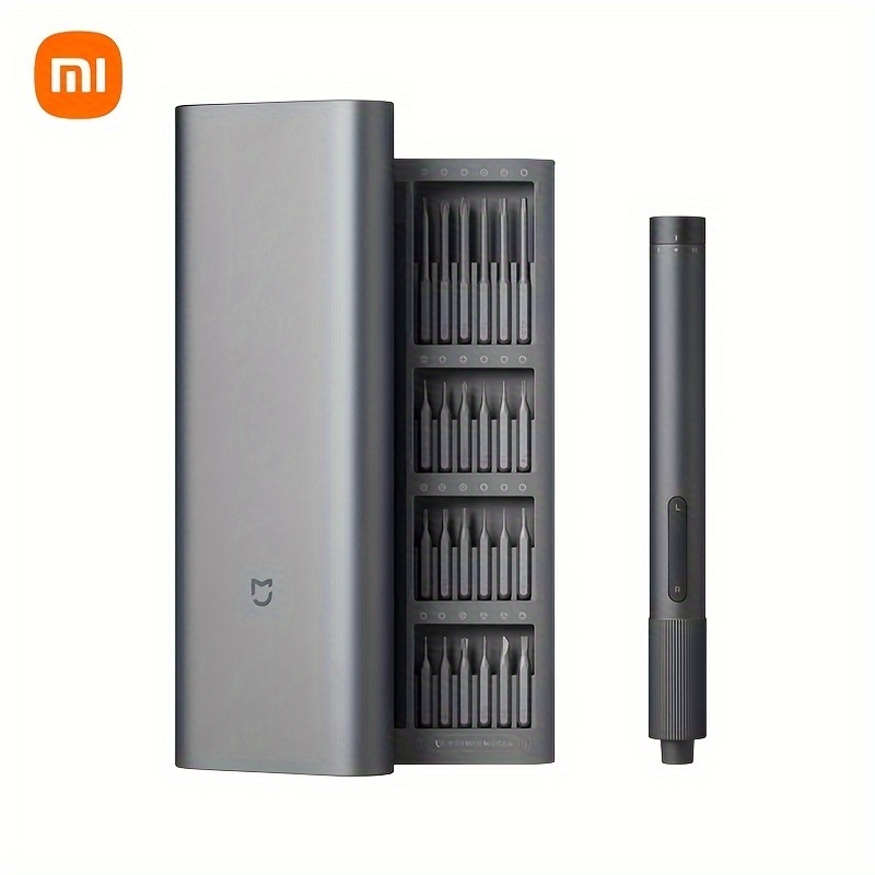 E-shop Xiaomi Elektrischer Präzisions-Schraubendreher, 24 Stück S2 Stahlbits, Zwei-Gang Präzisions-Drehmomentanpassung, Magnetische Push Pop-Up Box,