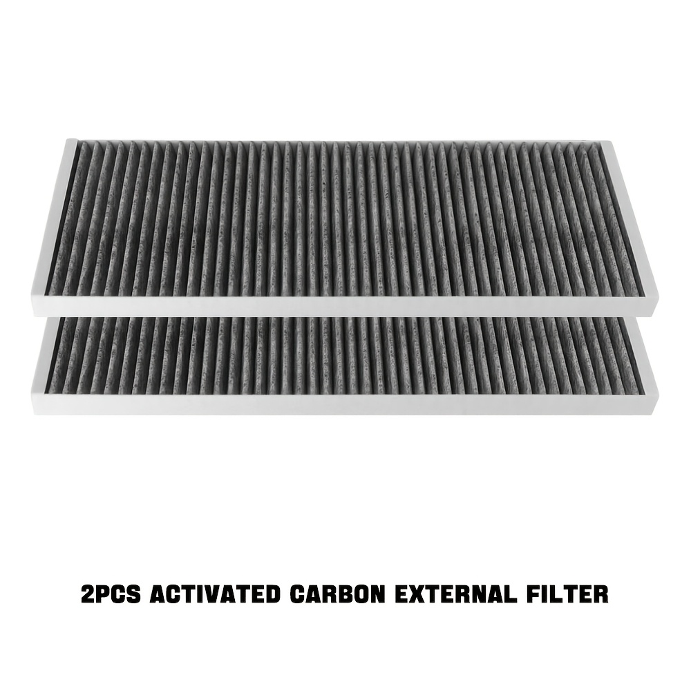 TEMU Lot de 2 filtres externes pour voiture Model Y pour Tesla Model Y 2020-2024, filtre à charbon actif pour Tesla Model Y, filtre externe de