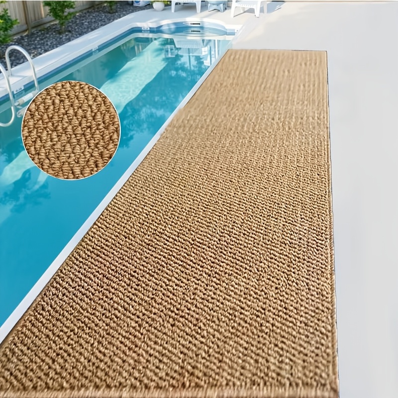 TEMU 1pc Pineapple Pattern Runner Rug, Non-slip Hallway Carpet, Indoor Outdoor Poolside Mat, Machine Washable Durable Floor Cover For Kitchen,