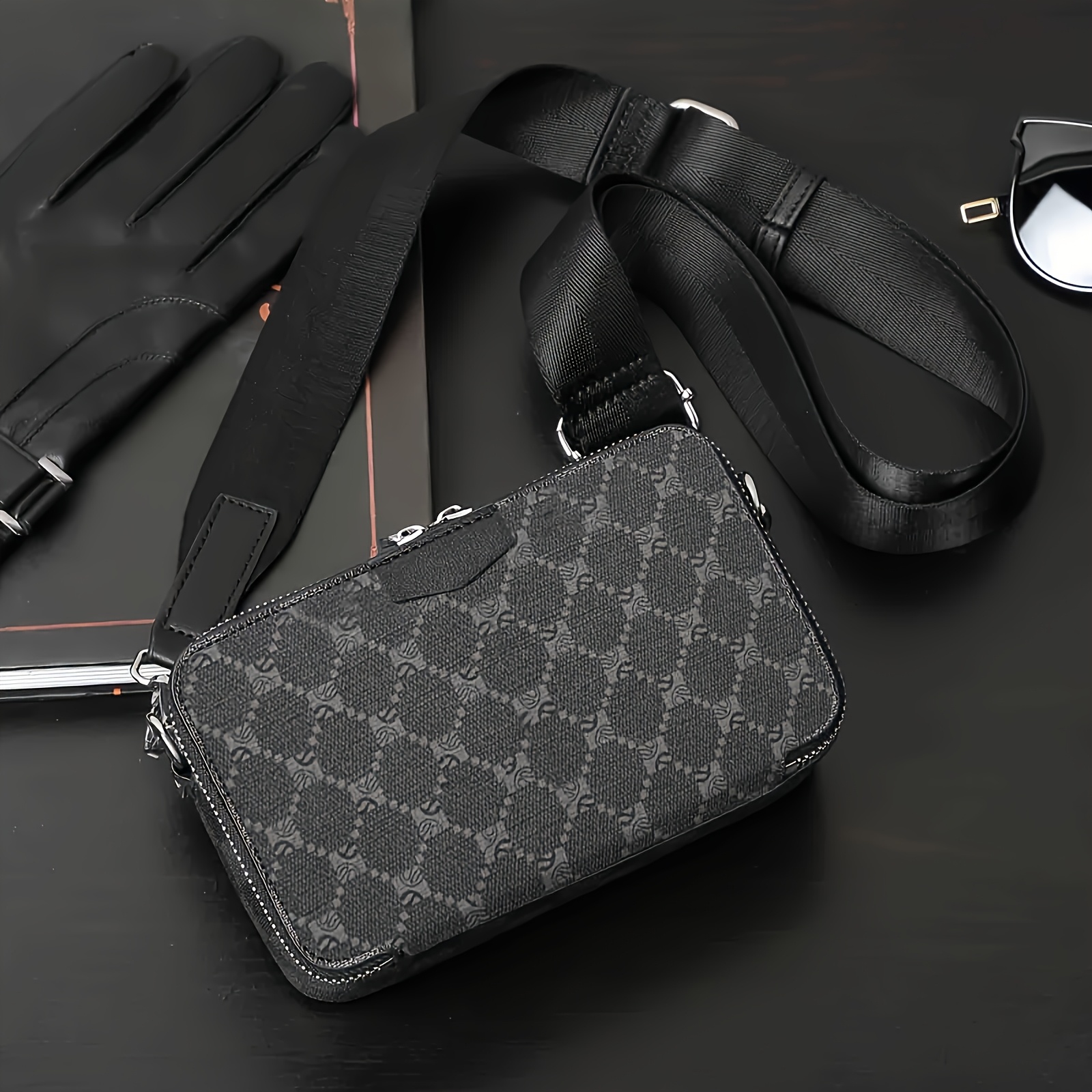 Image of New Korean Style Casual Men's Shoulder Bag, Street Fashion Crossbody Bag For Men