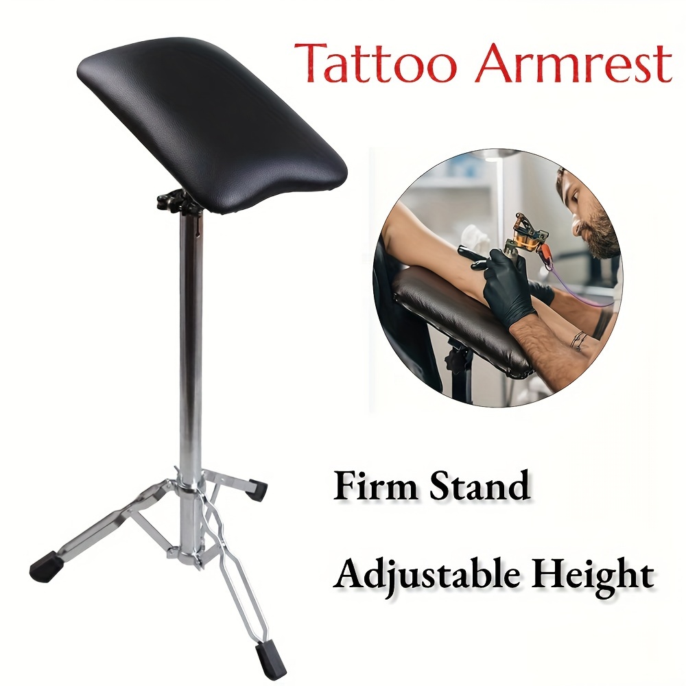 

Adjustable Tattoo Armrest, Tattoo Arm Support Stand, Comfortable Durable Pillow With Non-slip Mat, Firm Adjustable Height For Tattoo Studios