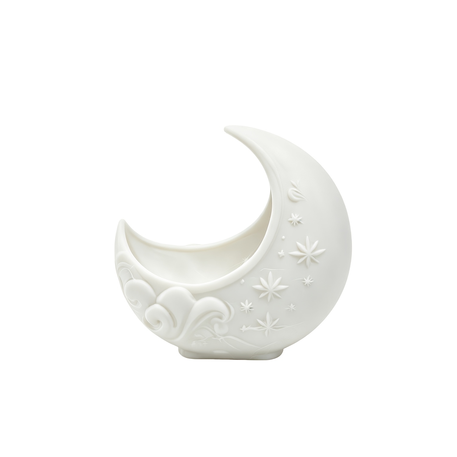 TEMU 1pc Small Moon-shaped Decorative Flower Pot, Starry , Planter, Suitable For Planting Small Plants, Potted Plants, Succulent Pots, Used For Home