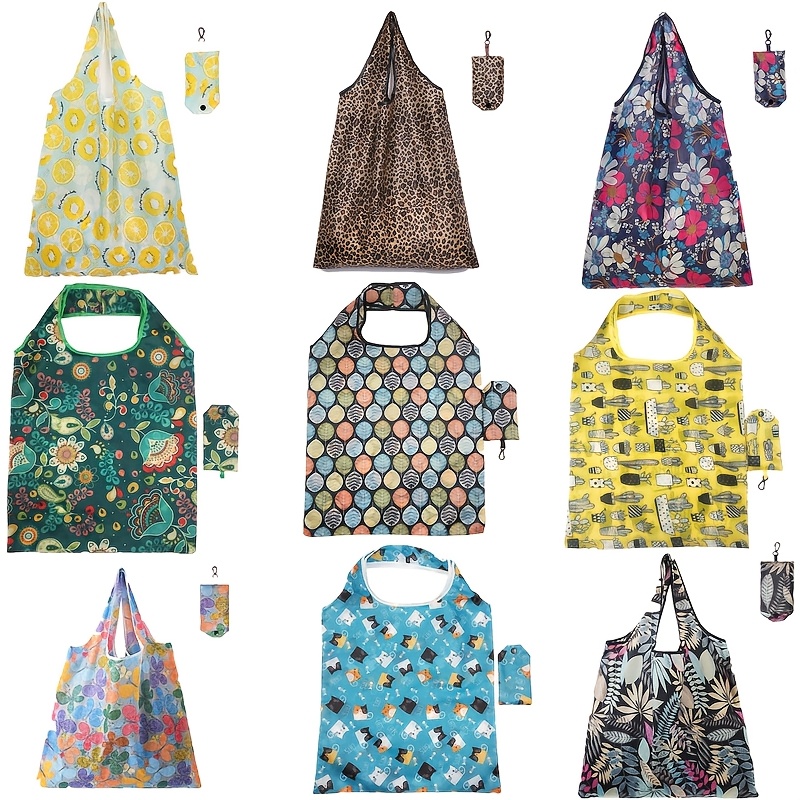 1 reusable shopping bag large sized foldable tote bag for shopping and storage