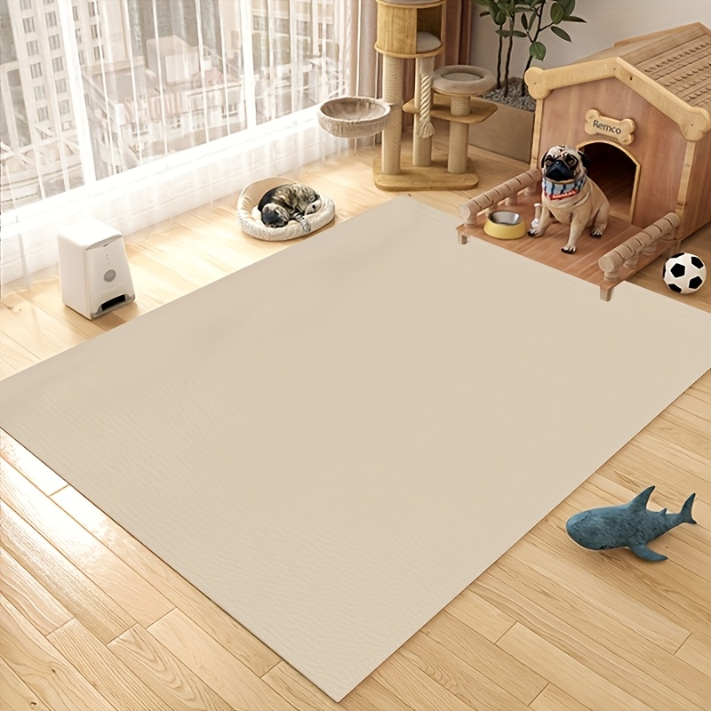 1pc Waterproof Dog Mat, * &amp; Wear-Resistant Pet Feeding Mat with Anti-Slip Bottom for Dogs, Pet-Friendly Indoor Floor Mat