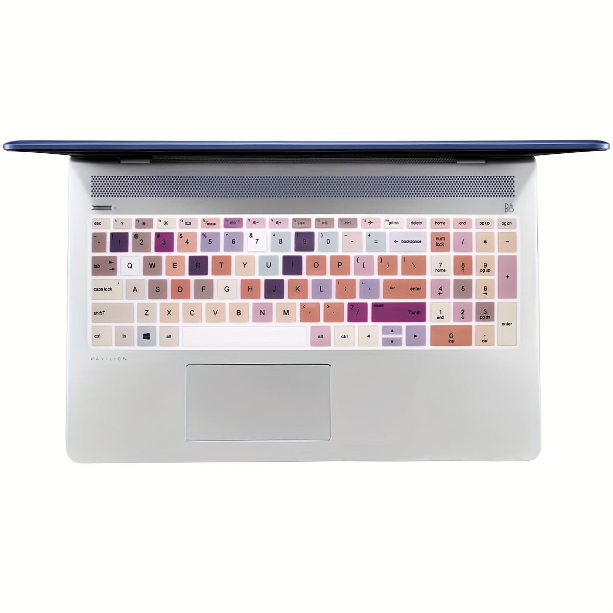1 kos Gradientni Stili Angleški Silikonski Pokrov Tipkovnice | za HP 15.6" Serije, 2020/2019 15, 15.6" Serije, .3" Serije, Prenosnik