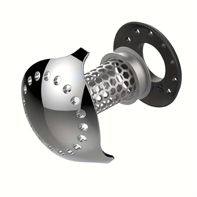 304 Stainless Steel Bathtub Floor Drain with Hair Catcher - Rust-Resistant, Durable Perforated Design for Efficient Drainage & Clog Prevention, Modern Bathroom Sink/Shower Drain Cover, Contemporary Metallic Finish, Highquality Finish