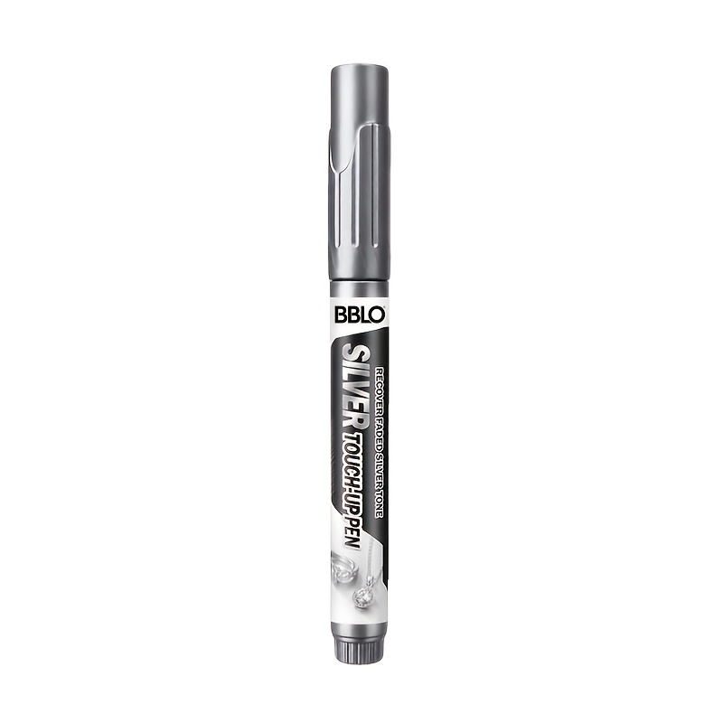 TEMU Stylo marqueur de bijoux argenté amélioré, pointe fine à séchage rapide, idéal pour la réparation des rayures sur le métal, conçu pour les
