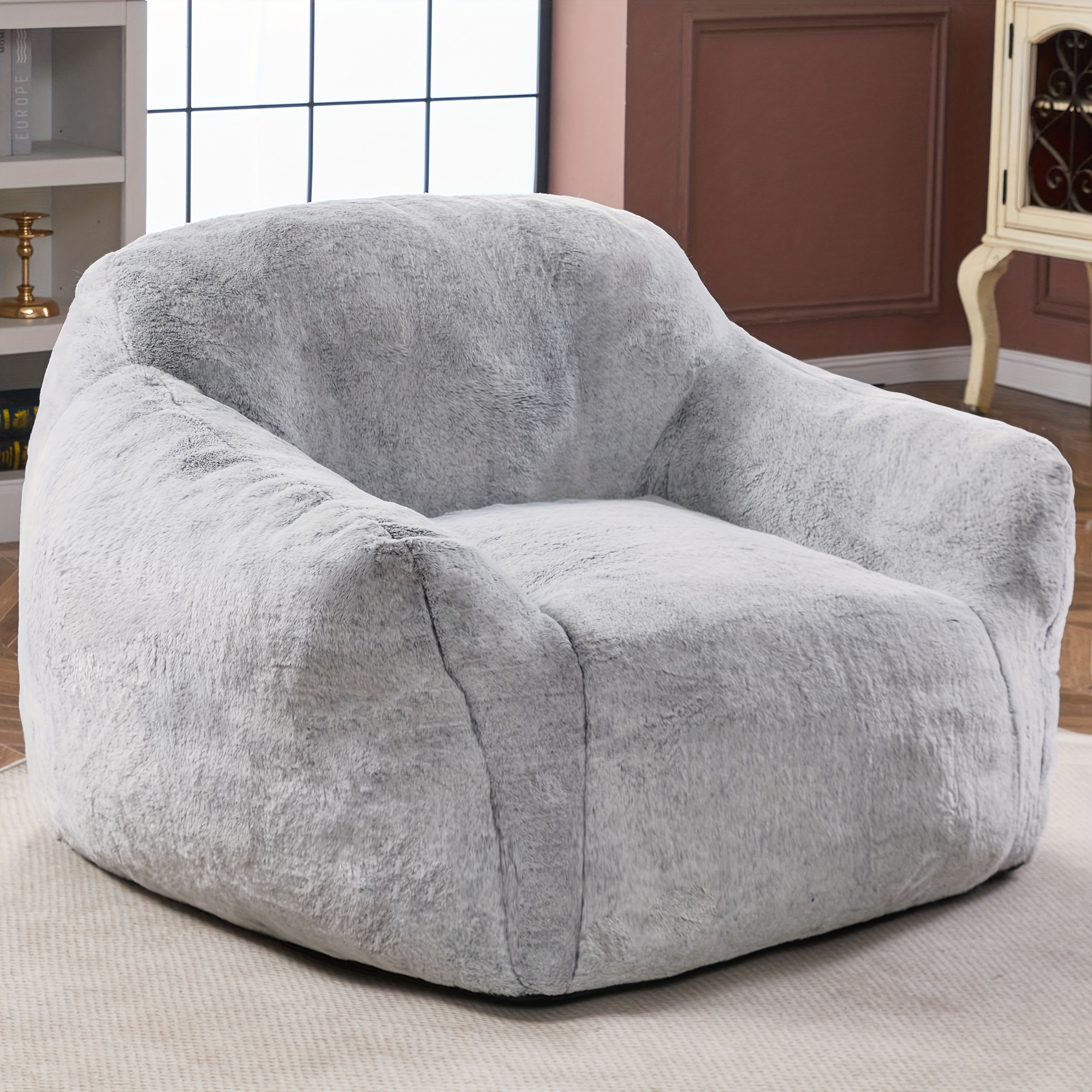 

Homguava Bag Chair, Bean Bag Sofa Chair With Armrests, Bean Bag Couch Stuffed High-density Foam, Plush Lazy Sofa Comfy Chair, Large For Adults In Livingroom, Bedroom