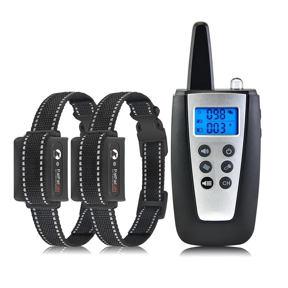 training dog collar with remote 3300ft dog vibration collar ipx7 usb rechargeable with led light   vibration adjustable collar for all sizes dogs 10 110lbs