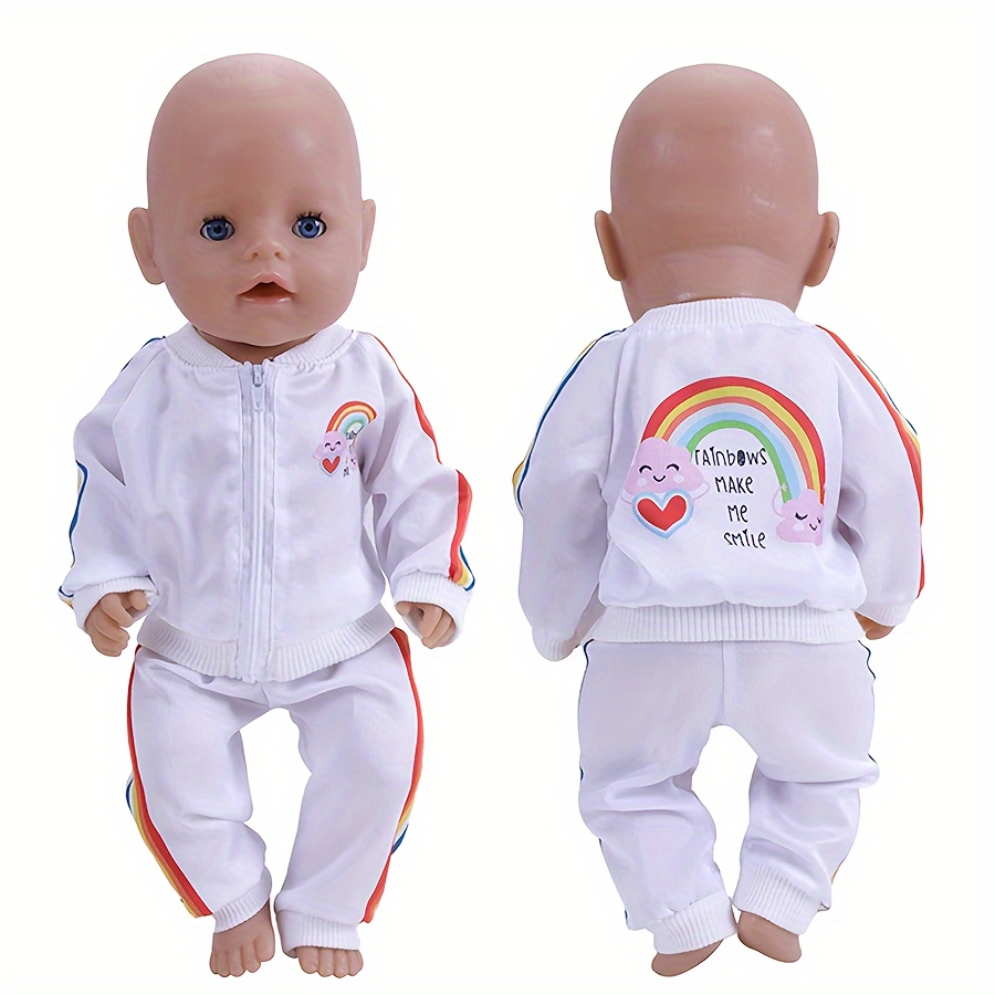 

2pcs/set Sports Style Doll Clothes For 18in Dolls, Suitable For 43-45cm Dolls, Excluding Dolls