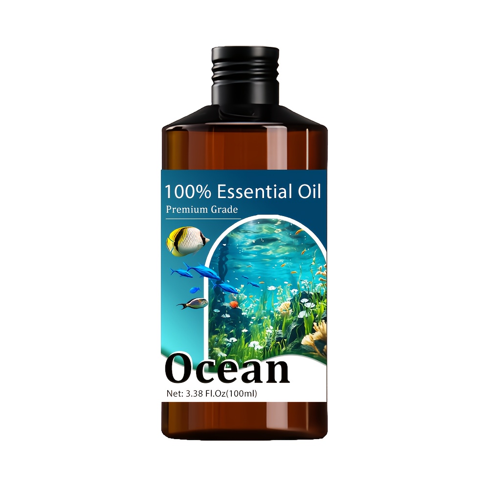 Image of Ocean Essential Oil - Extremely , Essential Oil - Moisturizing, Long-lasting Scent, Suitable For Skin, Hair, Nail Care, Bath, Unisex - Massage Oil