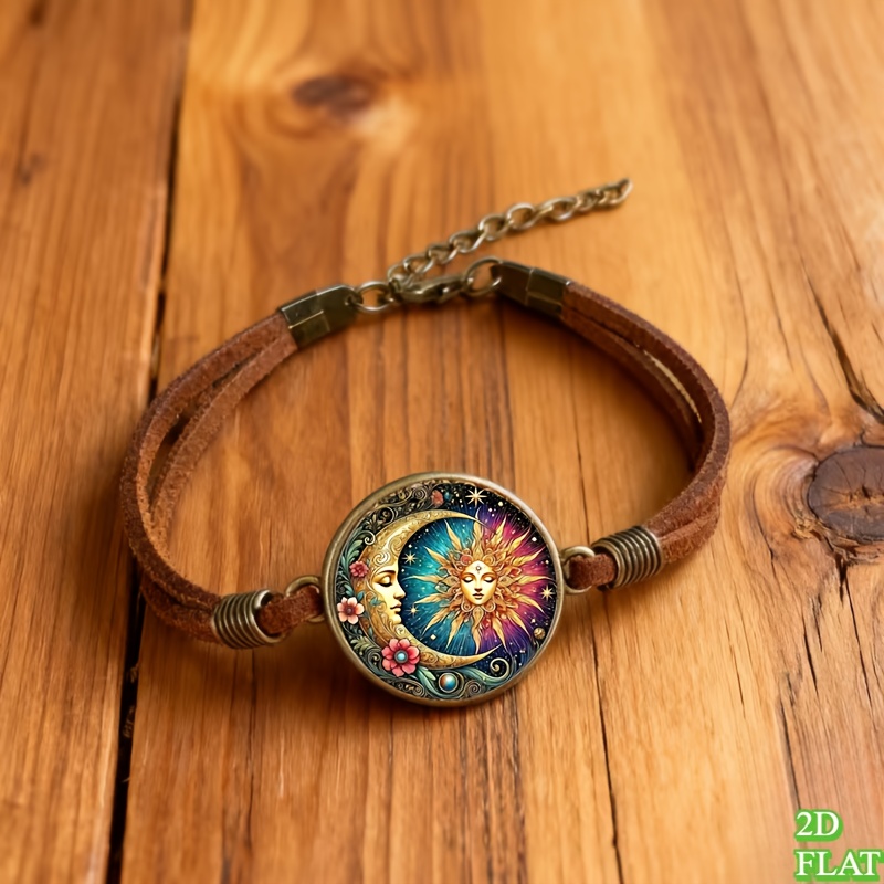 TEMU Un brazalete un diseño elegante y moderno y la luna - de aleación de , accesorio de moda es adecuado para hombres como para mujeres, para bolsos