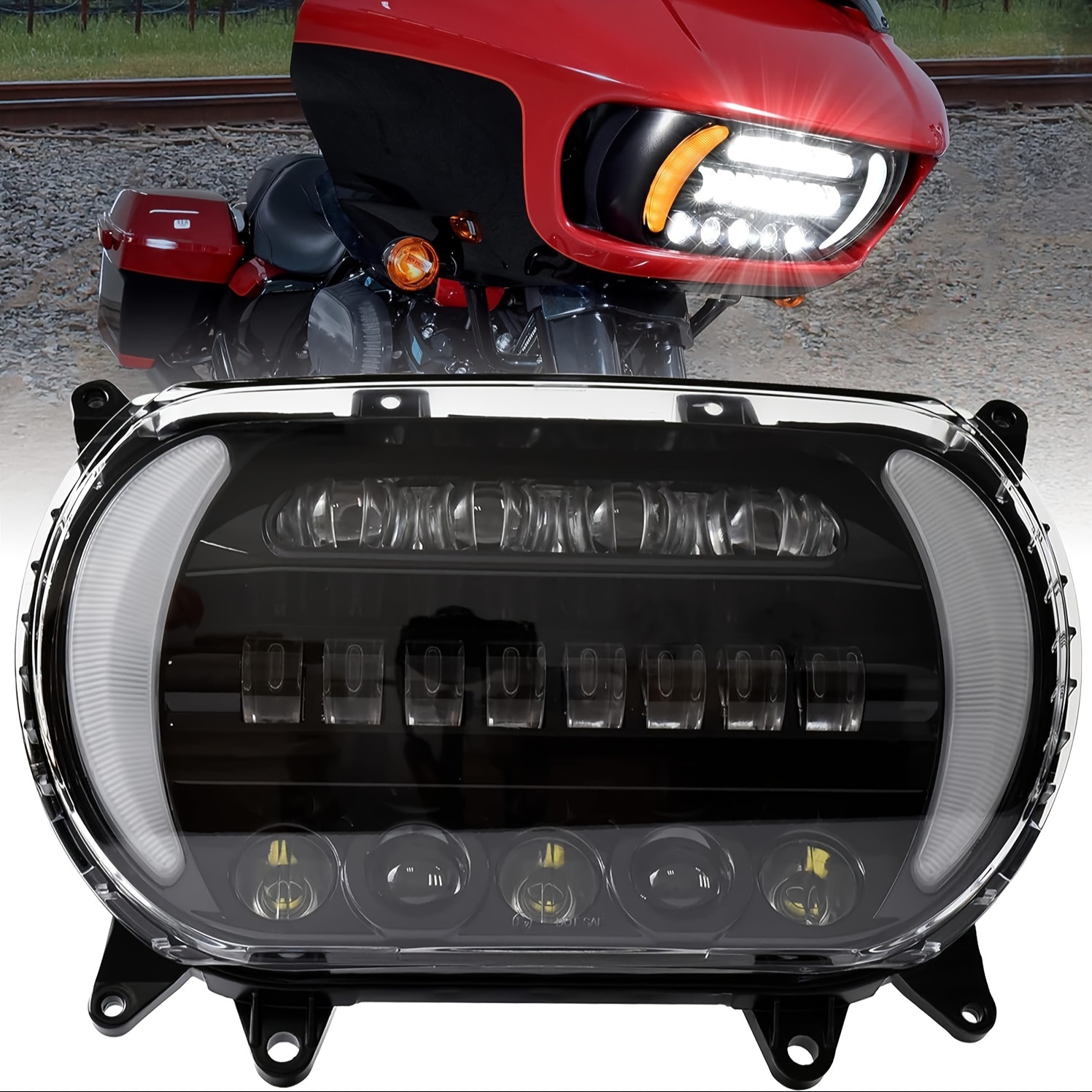 Faros Led Motocicleta Mini Luz Conducción Luces Universales - Temu