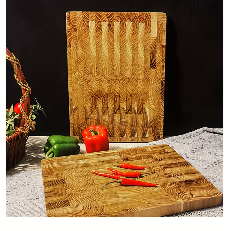 1p teak kitchen cutting board home creative cutting board thick wooden chopping board wooden cutting board details 8